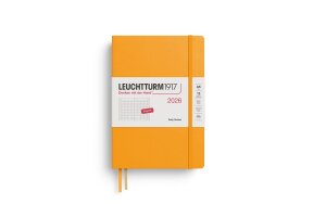 LEUCHTTURM DAILY PLANNER 2026 A5 HC DOTTED 12 MONTHS RISING SUN 372782